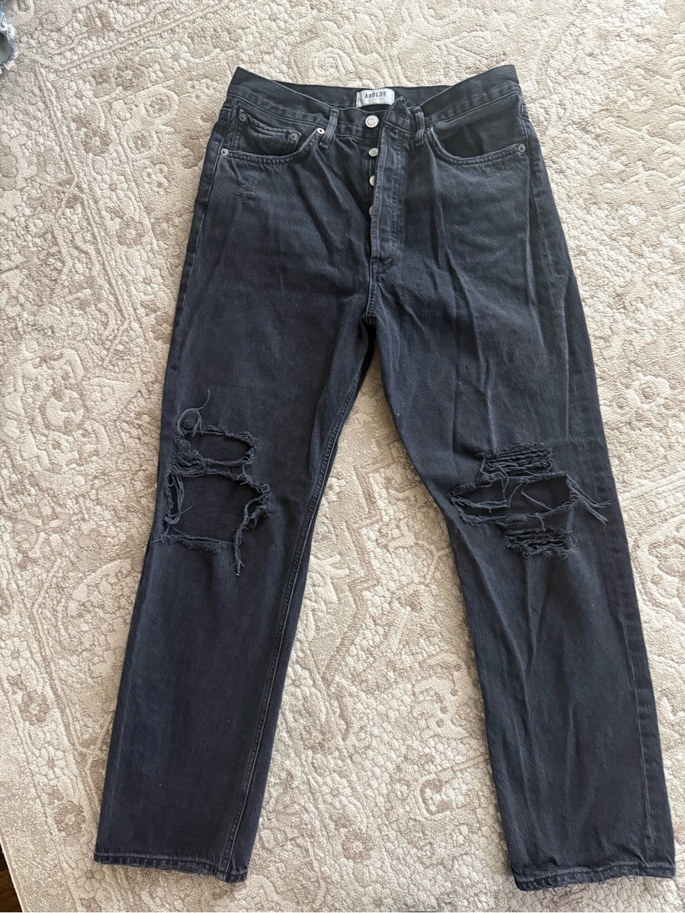 AGOLDE WOMEN’S BLACK DENIM